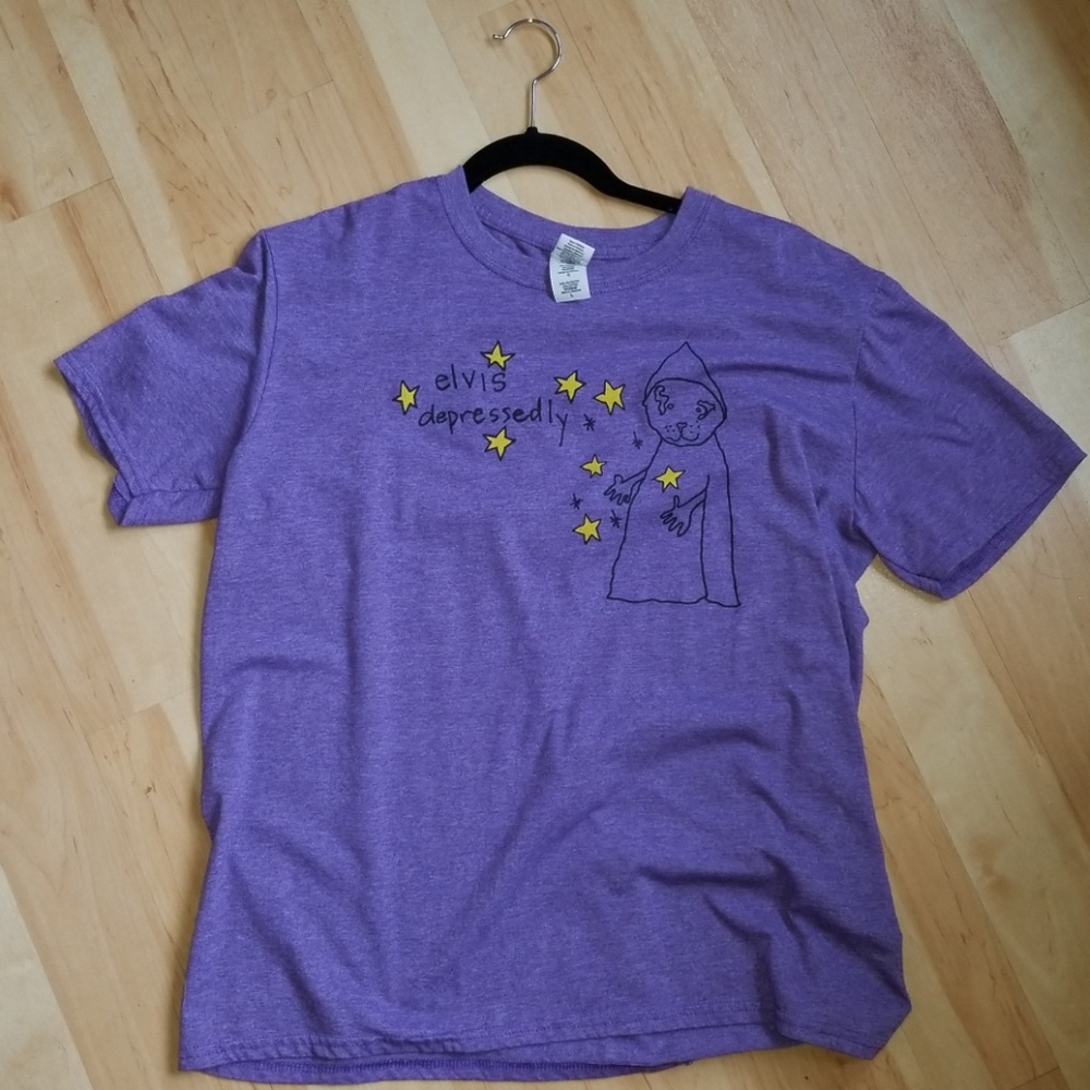 Elvis Depressedly Shirt Run For Cover Tigers Jaw